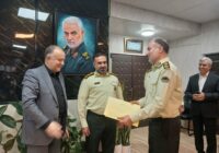 دیدار مهدی مهرور با فرمانده نیروی انتظامی شهرستان به مناسبت هفته نیروی انتظامی